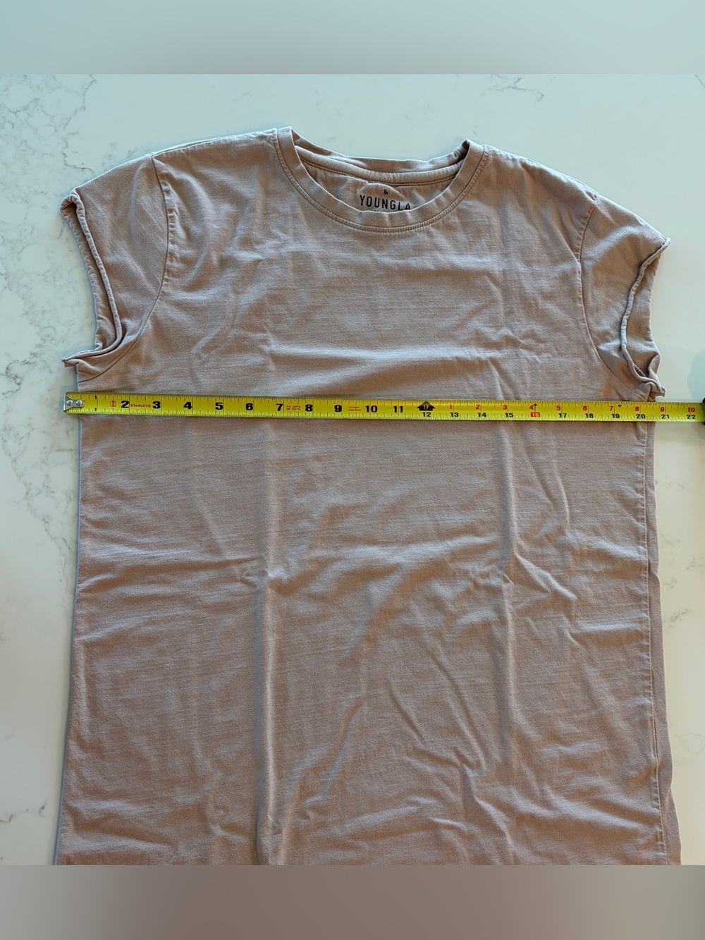 YoungLA Men's Short Sleeve Crew Tee - Taupe